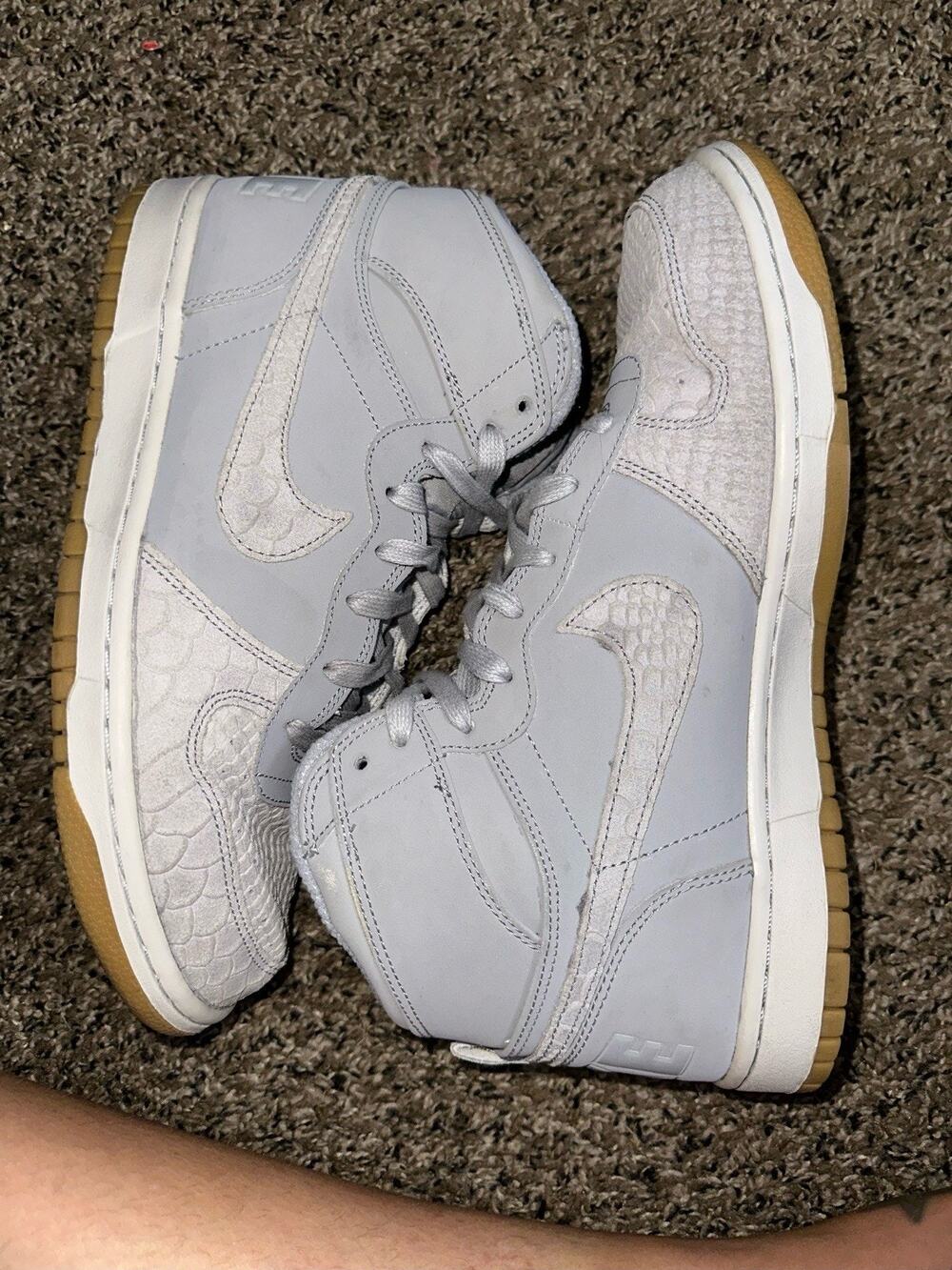 Size 9 - Nike Big Lux High Wolf Grey LEP